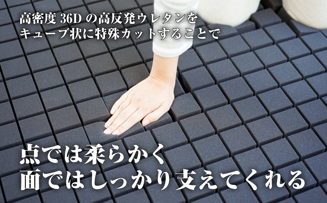 アラエルーノ【セミダブル】 コインランドリーで洗えるウレタンマットレス