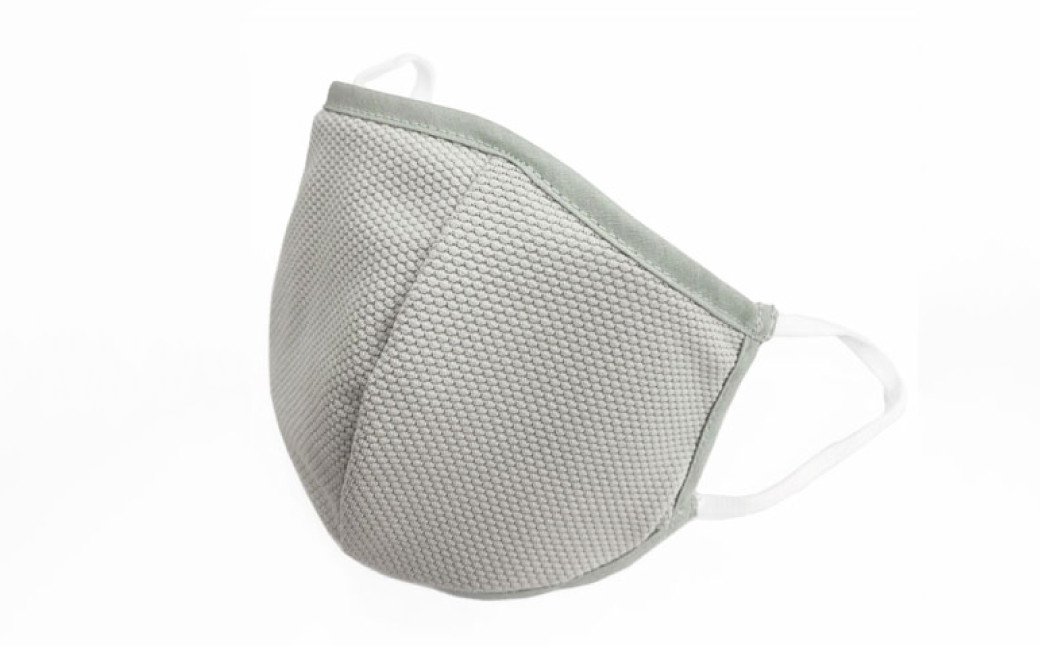 夏用ハイブリッドマスク1枚と抗ウイルスシート10枚【グレイ】Mサイズ