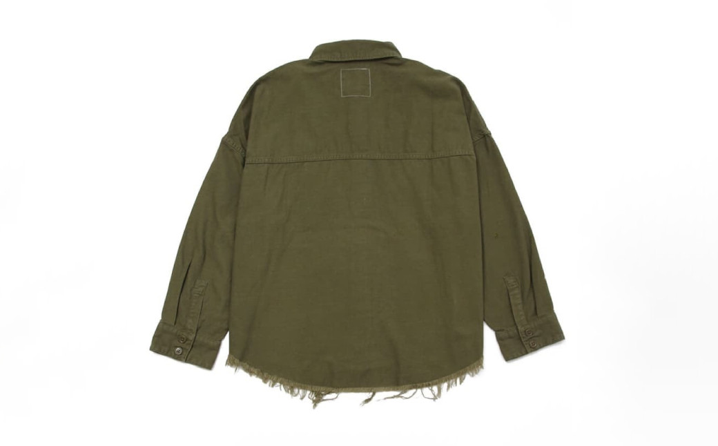【SIZE:FREE】T-ASSACレディースミリタリーシャツ「MILITARY SH ／ OLIVE DRAB」