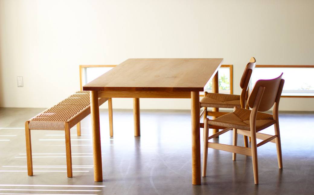 ベンチ 【Lサイズ】 オーク材　ナチュラル色