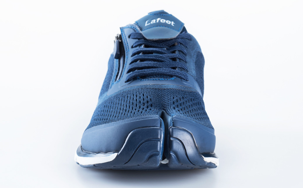 足袋シューズ「Lafeet」VL07・ネイビー【26.0cm】