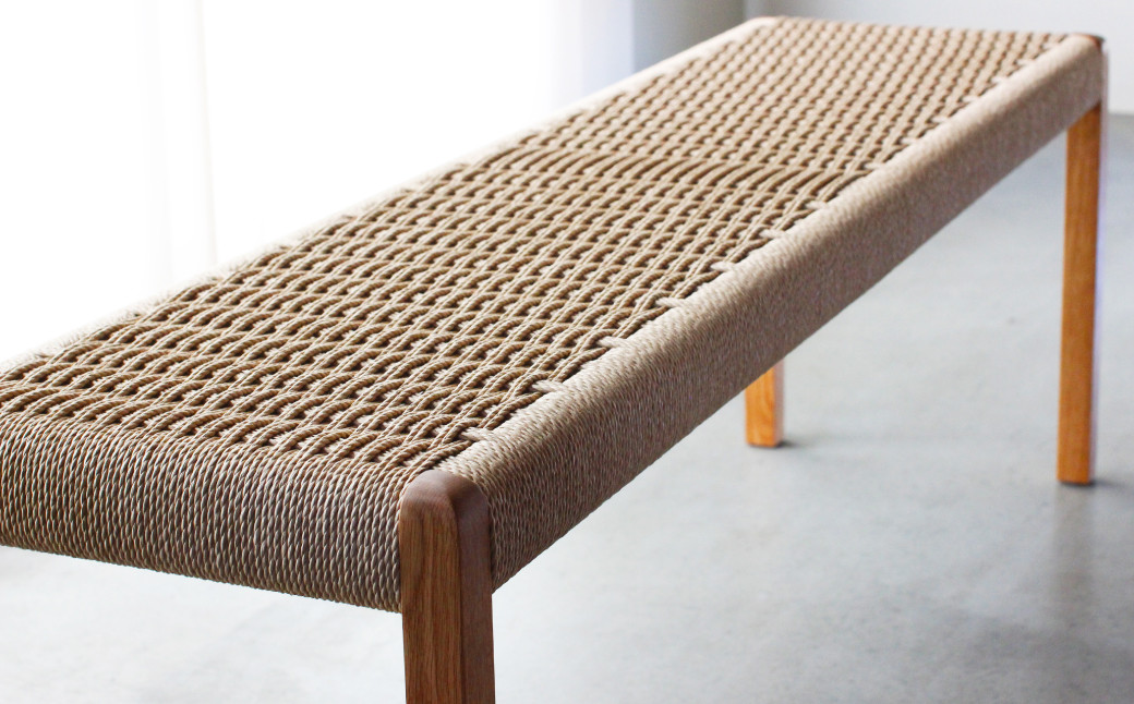 ベンチ 【Lサイズ】 オーク材　ナチュラル色