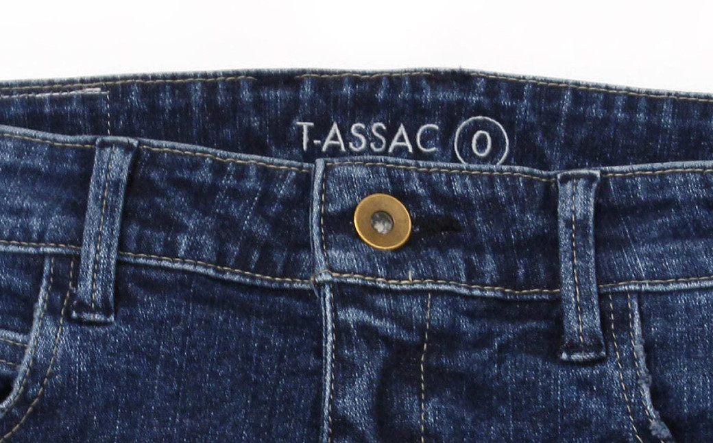 【SIZE:0】T-ASSACレディースジーンズ「SKINNY/LIGHT INDIGO」（スキニー）
