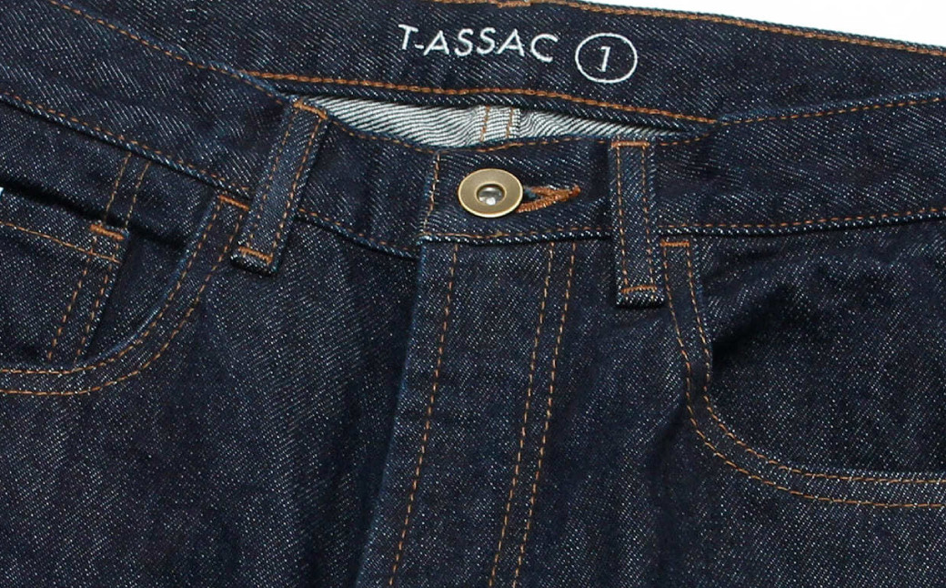 【サイズ0】T-ASSAC BOYFRIEND ／ INDIGO ジーンズ