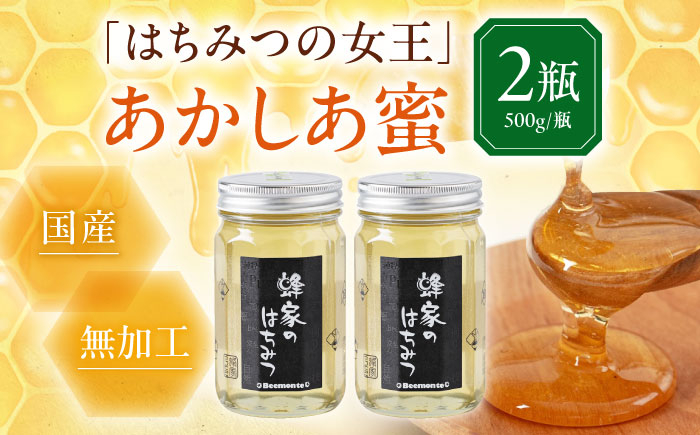はちみつ あかしあ蜜 500g×2本 はちみつ 蜂蜜 ハチミツ 国産はちみつ ハニー