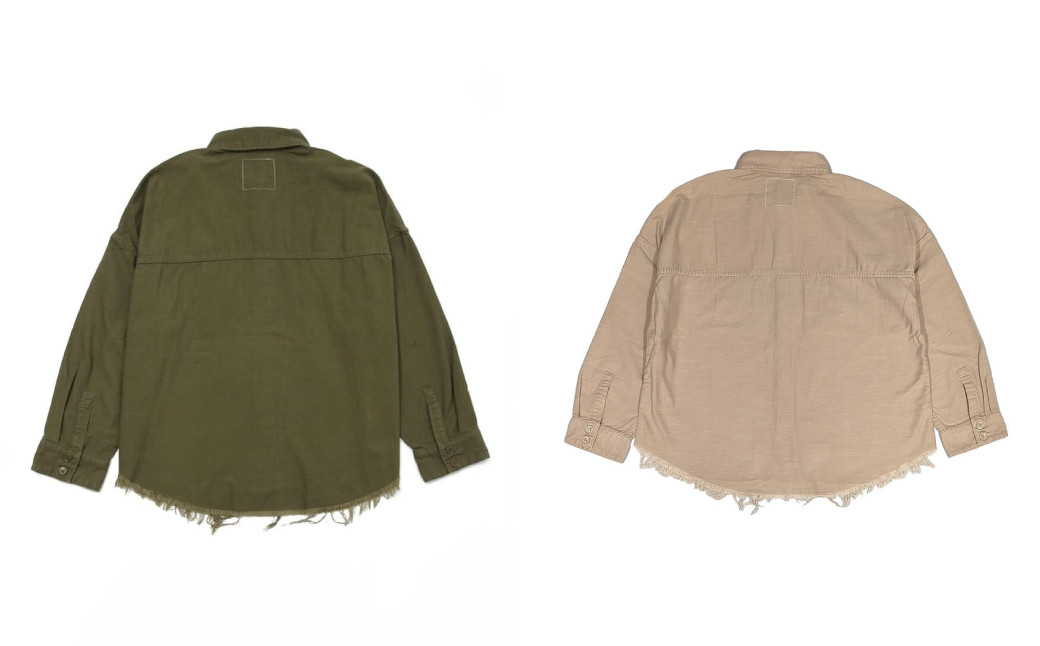 T-ASSACレディースミリタリーシャツ「MILITARY SH / OLIVE DRAB or BEIGE」