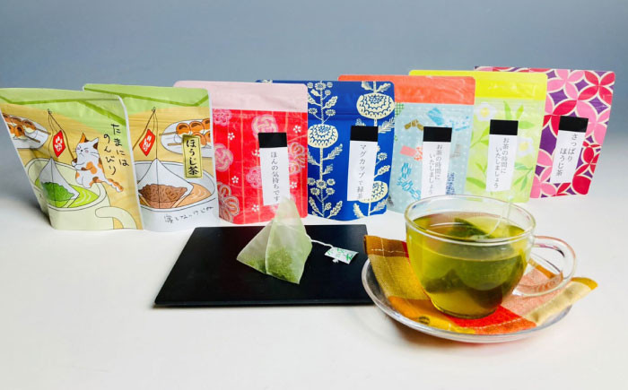 マグカップ用ティーバッグ茶「和チャック」6P×6袋ギフトセット　茶 ティーパック 緑茶 ほうじ茶