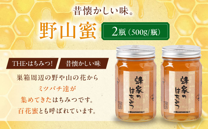 はちみつ 野山蜜 500g×2本 はちみつ 蜂蜜 ハチミツ 国産はちみつ ハニー