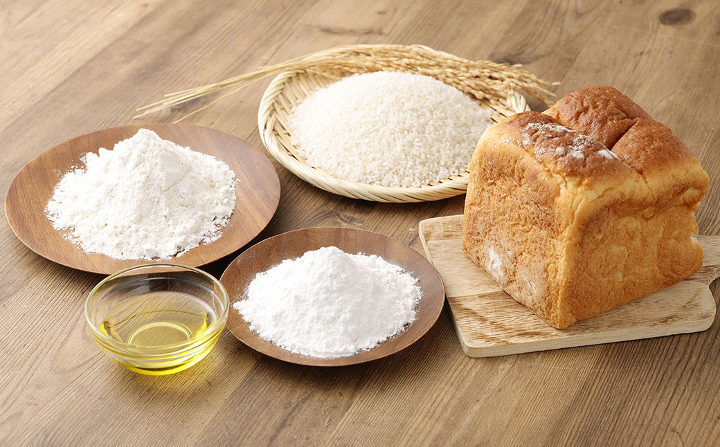 【指定日必須】【月曜指定不可】【6月から9月配送不可】もちもち米粉食パン  1本（2斤）