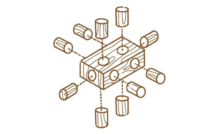 天然木製ブロック「ズレンガ」8ピースセット木製 ブロック おもちゃ 知育