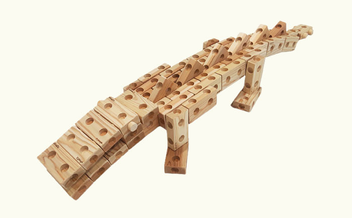 天然木製ブロック「ズレンガ」50ピースセット木製 ブロック おもちゃ 知育