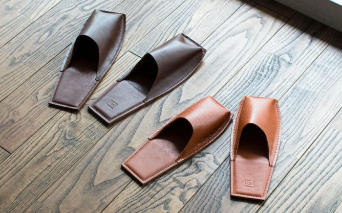 あなたの帰りを待つ、あなたに馴染む。 本革スリッパ 靴 レザー 革