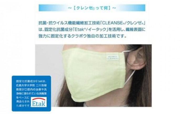 抗菌・抗ウイルス加工！ 安心 日本製 マスク 繰り返し 洗える 清潔 花粉 ハウ