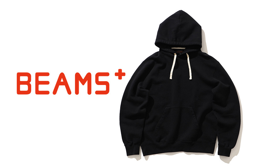 【BEAMS PLUS】 スウェットプルオーバー フーディ　ブラック　Lサイズ　
画像はイメージです