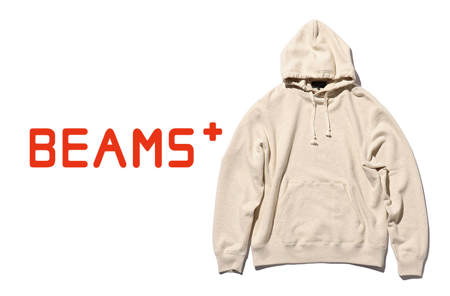 【BEAMS PLUS】 スウェットプルオーバー フーディ　オートミール　Lサイズ
画像はイメージです