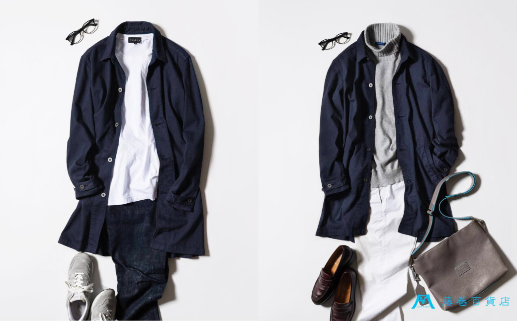 【ONO＋8186】藤巻百貨店別注 倉敷デニムコート/ネイビー