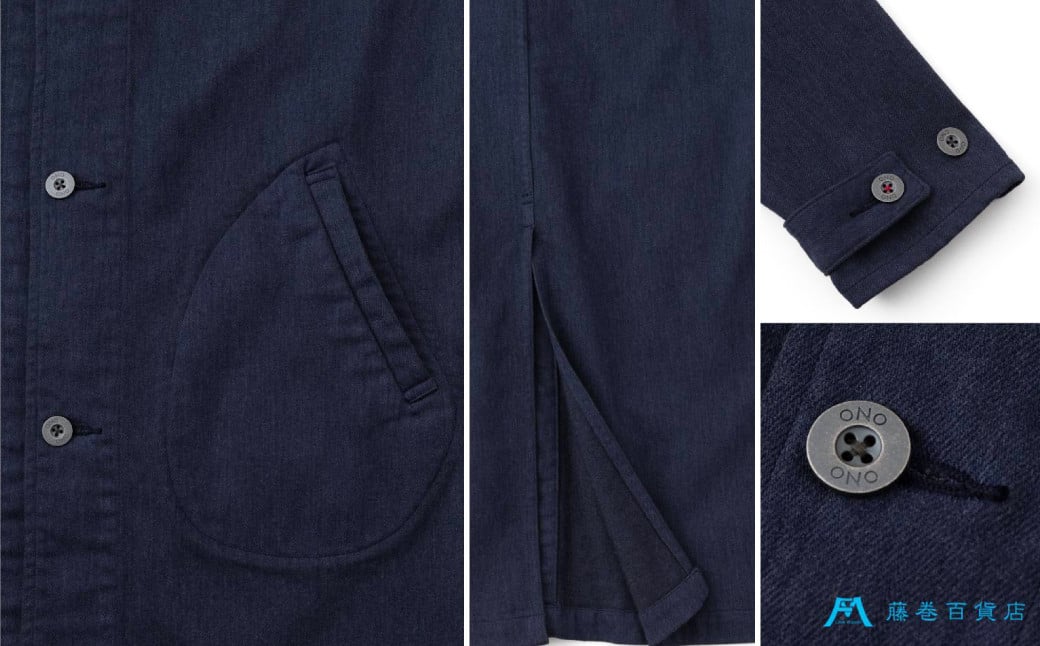 【ONO＋8186】藤巻百貨店別注 倉敷デニムコート/ネイビー