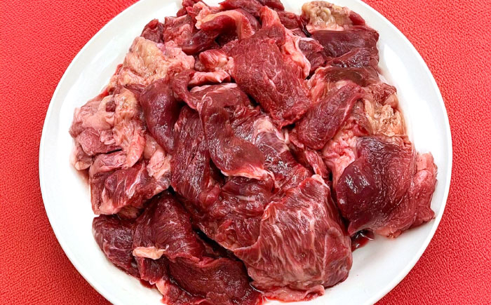 国内加工 ペット用 馬肉 切り落とし 1kg