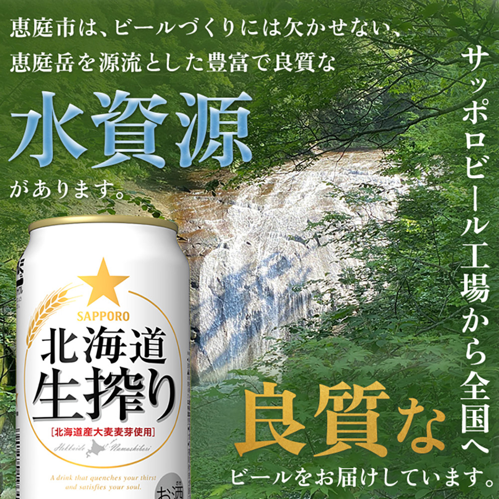 『定期便：全6回』北海道生搾り350ml×24本