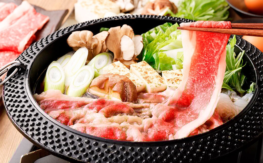 【3ヶ月定期便】おおいた和牛すき焼き用 希少部位ブリスケスライス（すき焼きカルビ） 約1.8kg ×3回 計約5.4kg