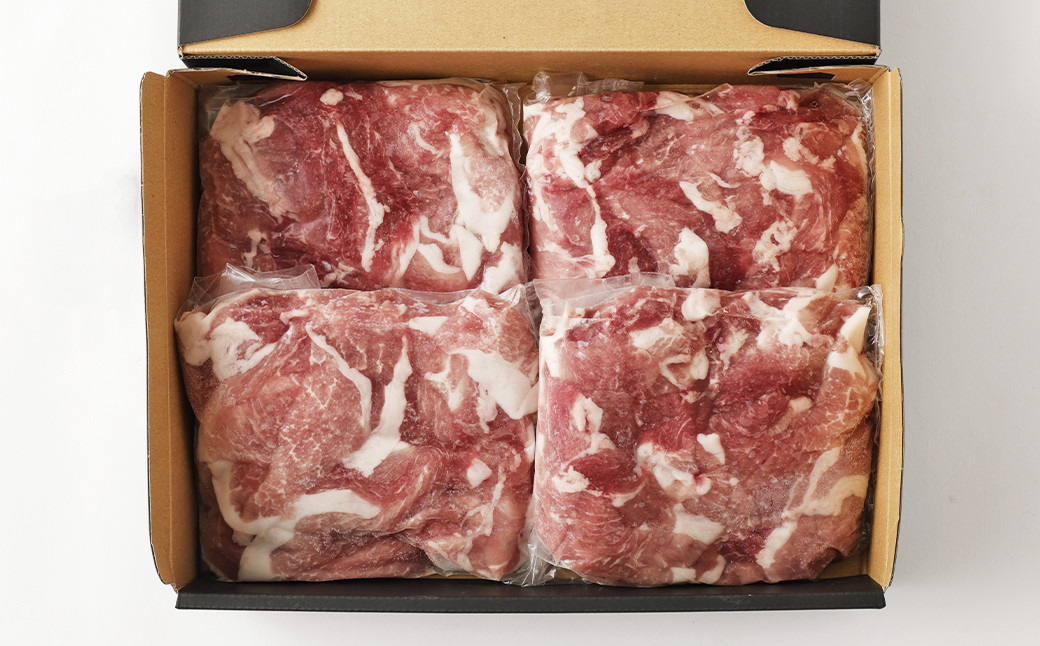 長崎県産「競り美豚」 モモ 切り落とし 2kg (500gx4)