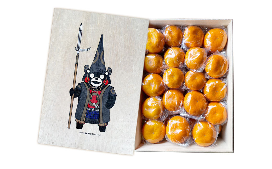 ~有明の潮風と太陽で育った~【年3回定期便】くまモン木箱入り!後藤農園の柑橘定期便 みかん