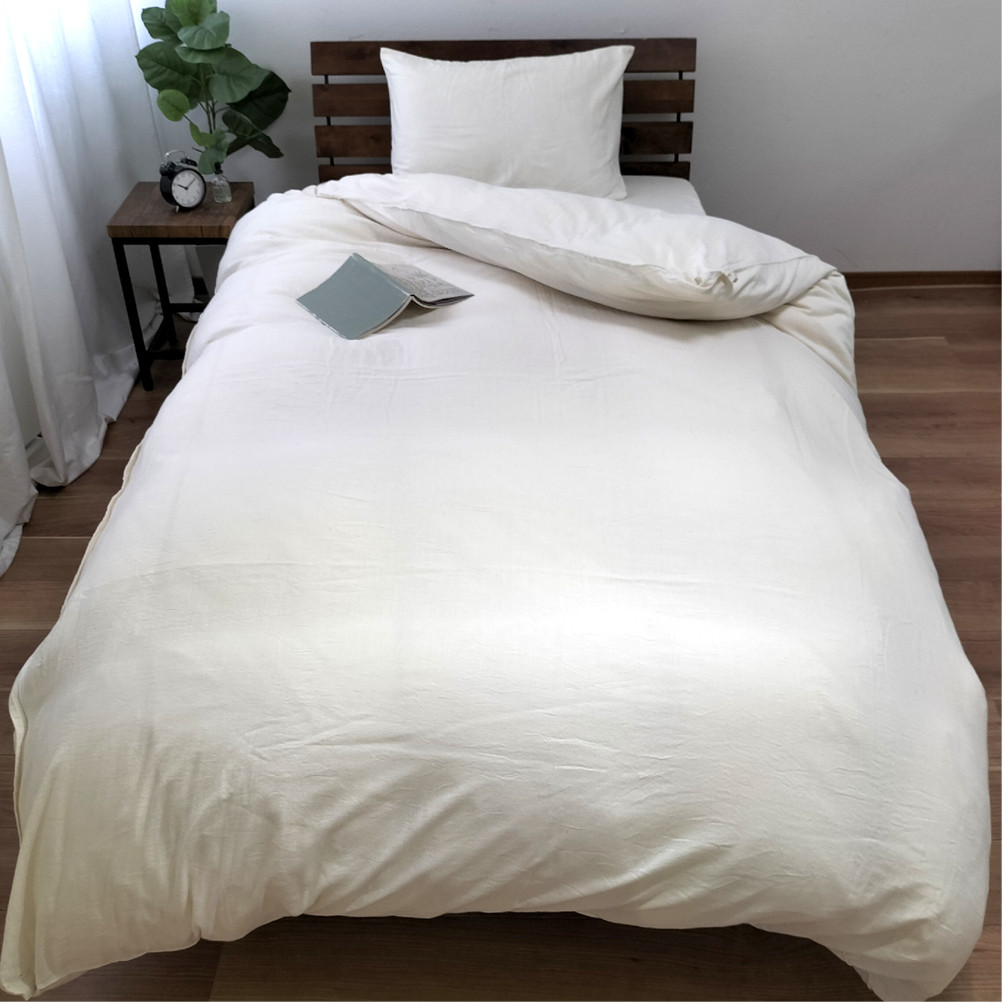 2重ガーゼ掛け布団カバー 無漂白キナリタイプ【ダブルサイズ】