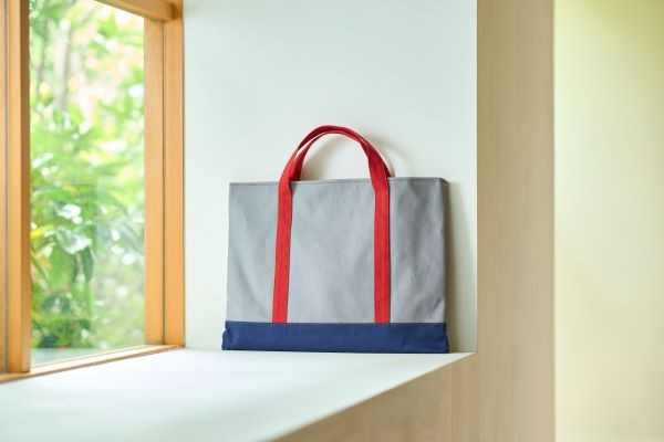 松本図書鞄 手提げ(まなびや裏生地レッド)