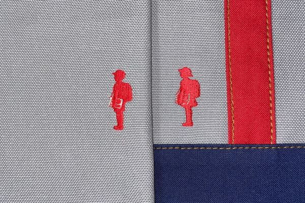 松本図書鞄 手提げ(まなびや裏生地レッド)