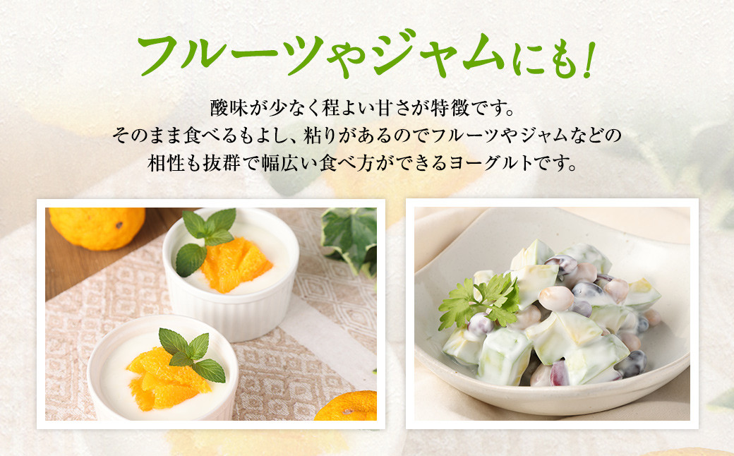 とろ～り食感!!球磨の恵みヨーグルト 砂糖不使用タイプ 1kg×4パック