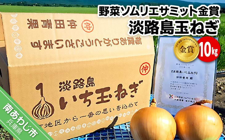 【野菜ソムリエサミット金賞】淡路島玉ねぎ10kg【仲田青果の淡路島いち玉ねぎ】