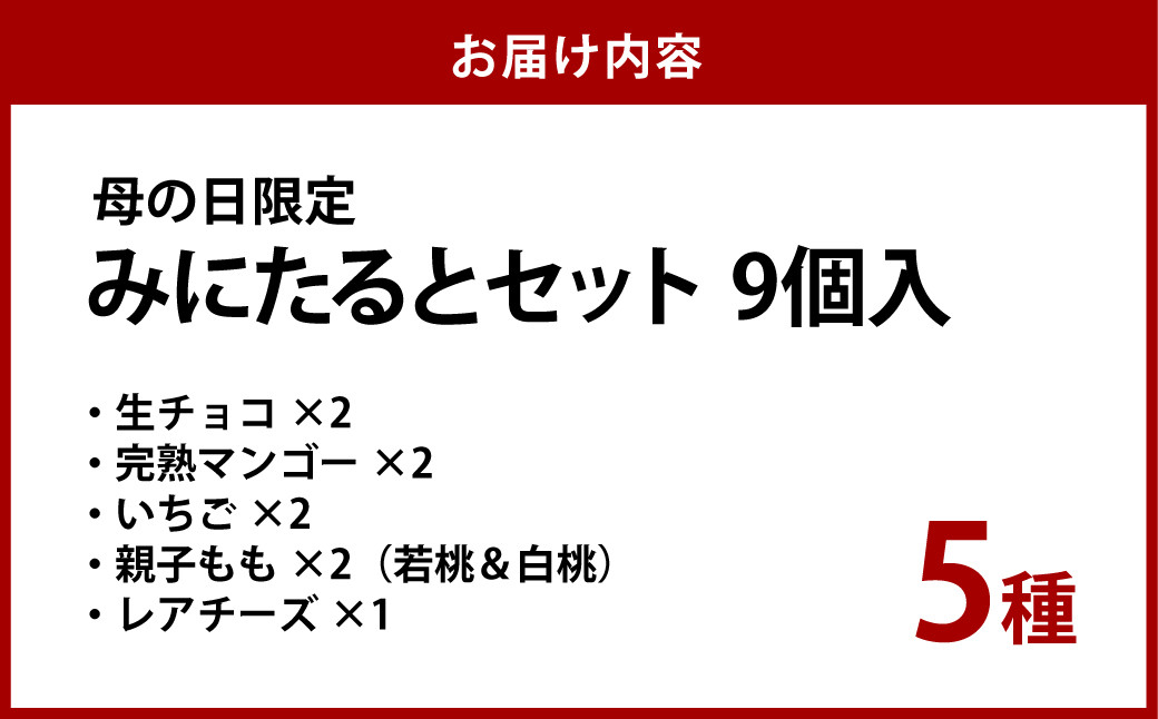 母の日限定 みにたるとセット 9個入