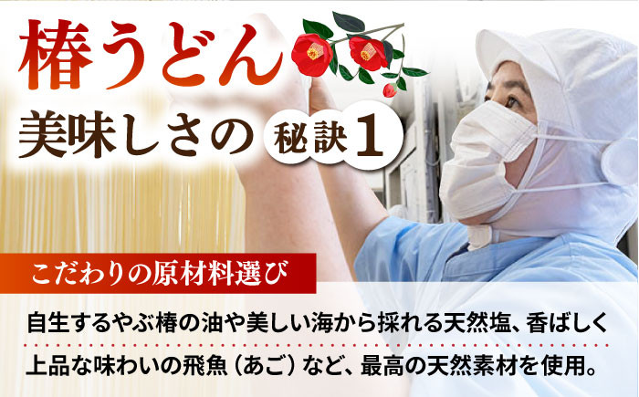 椿うどん 300g×15袋 五島うどん 乾麺 保存食 業務用 名物 小分け プレゼント 備蓄 新上五島町 【中本製麺】