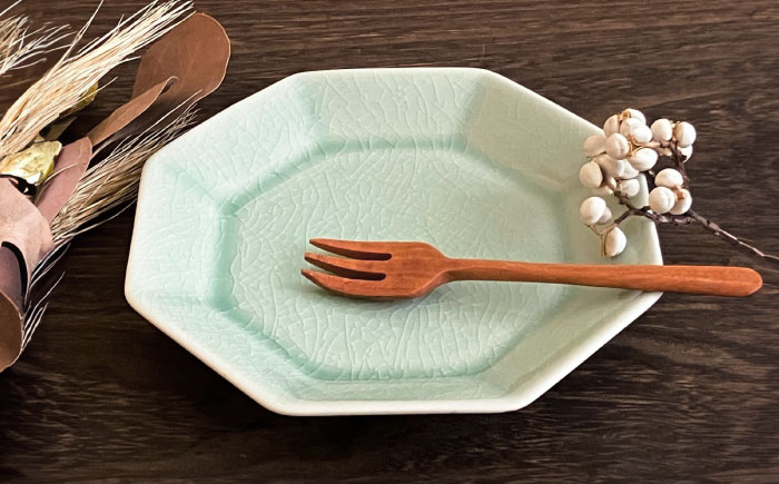 ケーキ皿 カラフル さら おさら お皿 取り皿 八角皿 瀬戸焼 瀬戸焼き せとやき せともの 愛知県 瀬戸市 