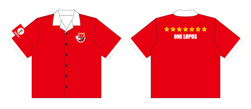 ルーパスシャツ　XLサイズ　（＊2024-2025シーズン優勝分の星の数は入っておりません。）