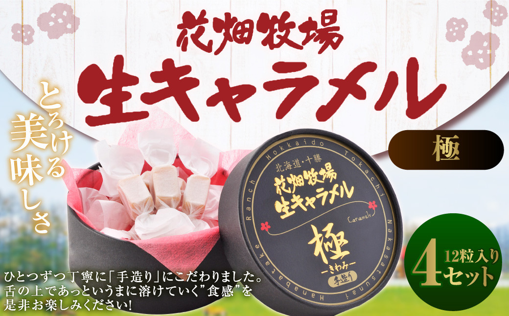 花畑牧場 生キャラメル （極 -きわみ-） 12粒入り×4セット