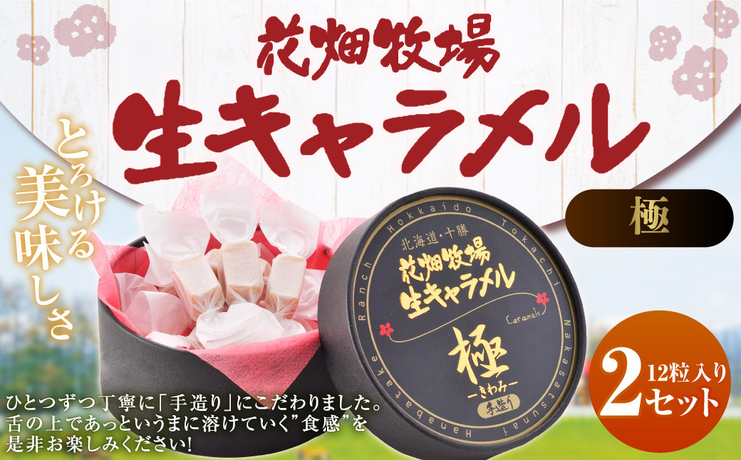 花畑牧場 生キャラメル （極 -きわみ-） 12粒入り×2セット