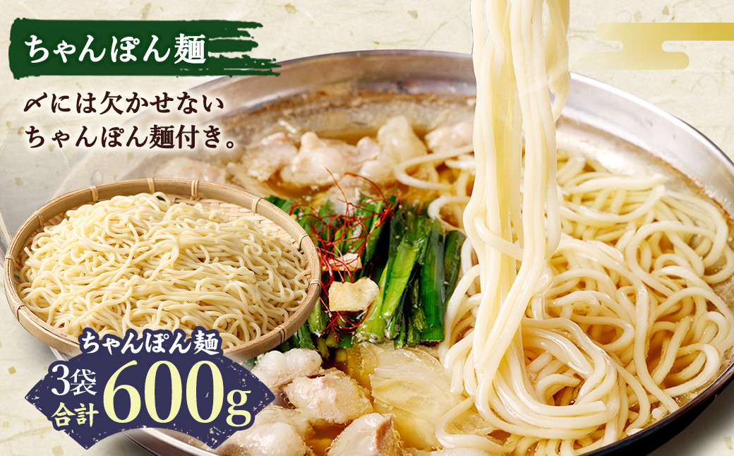 国産牛 もつ鍋 10人前 ちゃんぽん 濃縮スープ付 （みそ味）