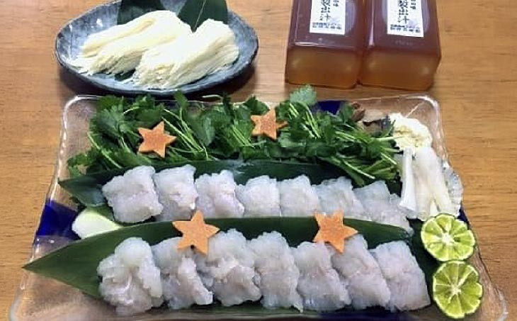 淡路産「天然鱧すき」淡路野菜添えセット（2人前）