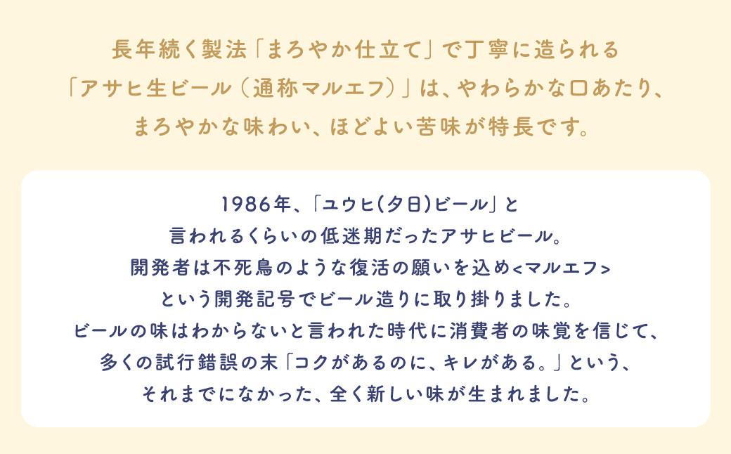 アサヒ 生ビール マルエフ 500ml×24本