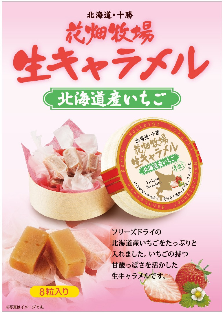 花畑牧場 生キャラメル 北海道産いちご 8粒入り×6セット
