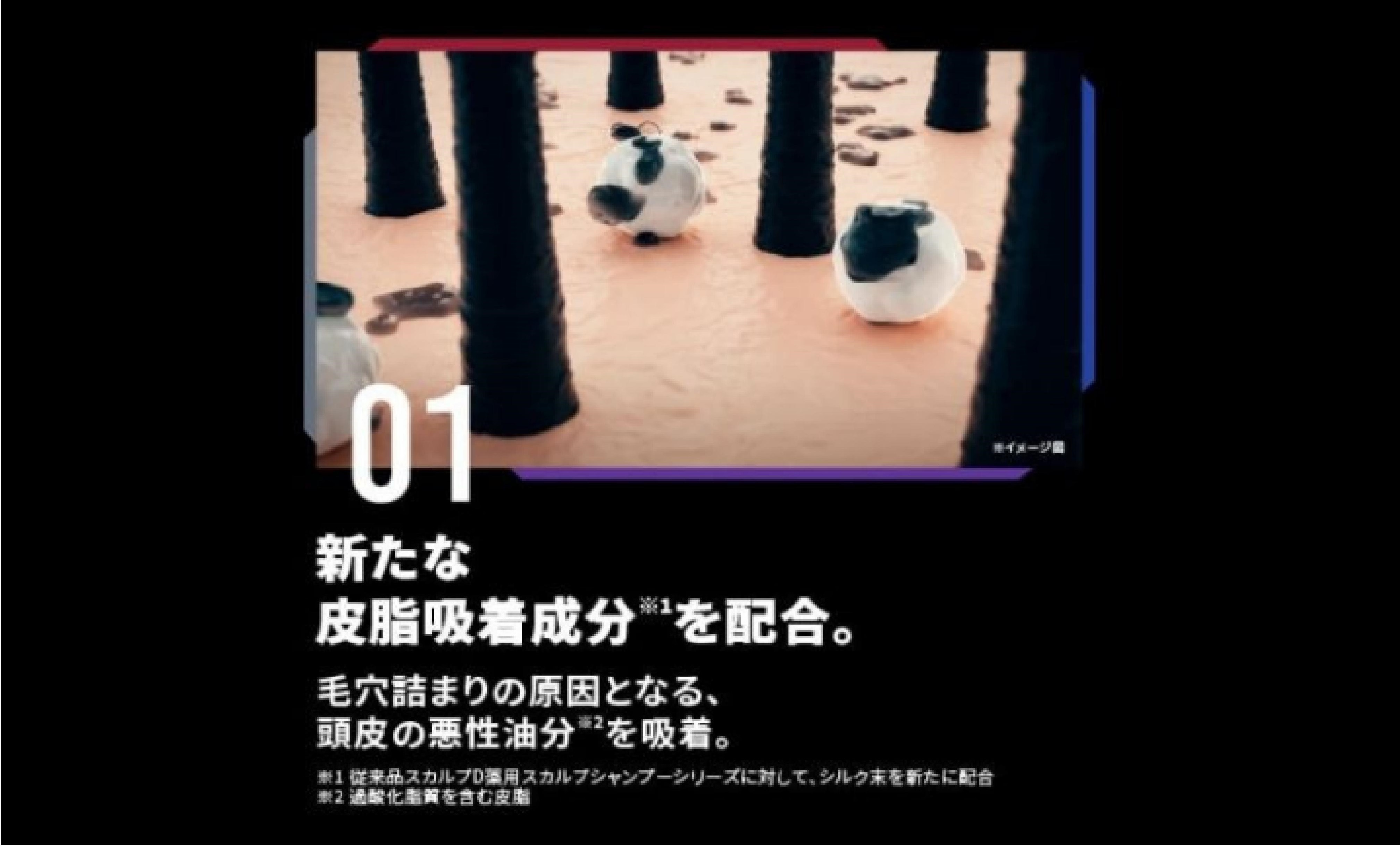 新たな皮脂吸着成分を配合。