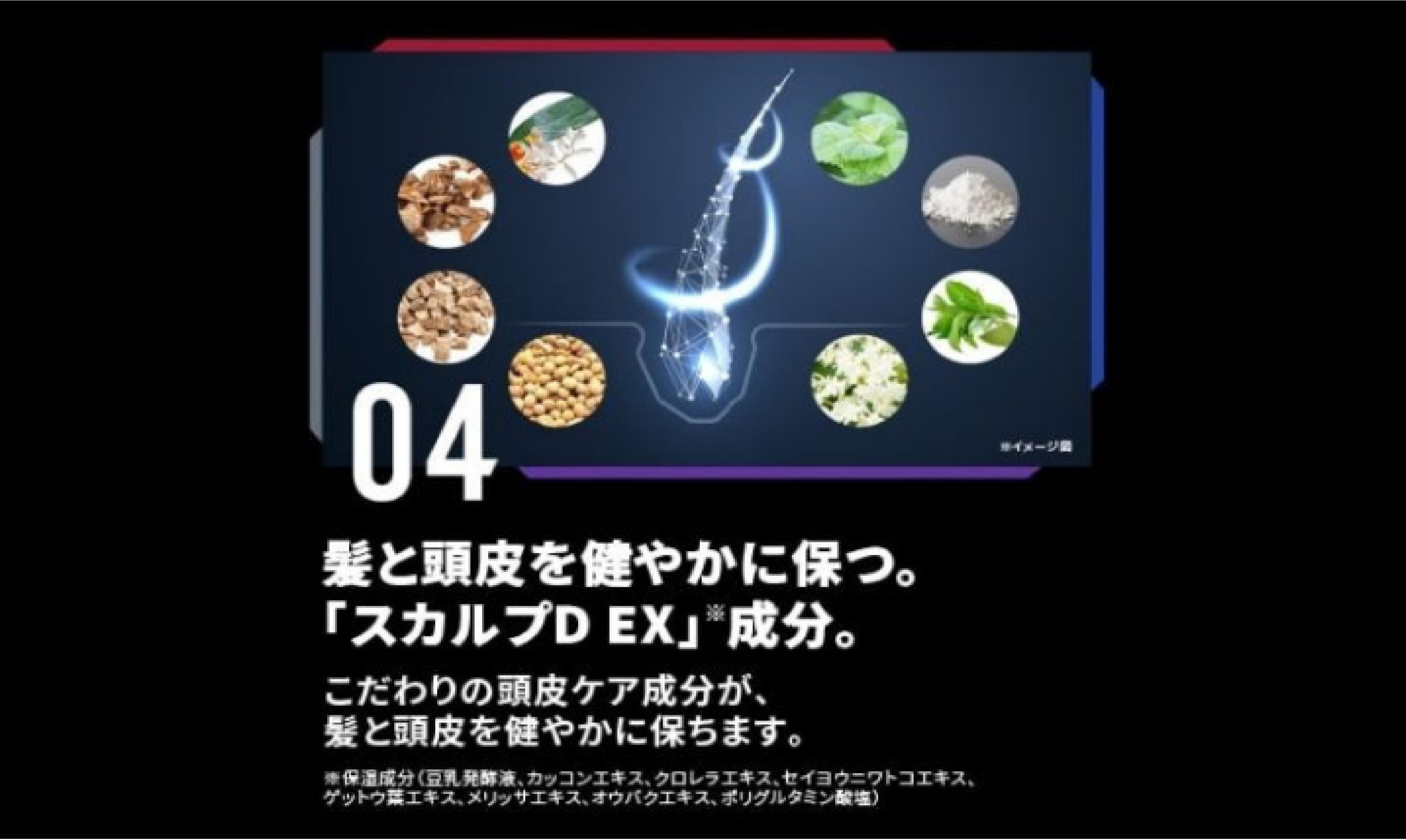 髪と頭皮を健やかに保つ「スカルプD EX」成分