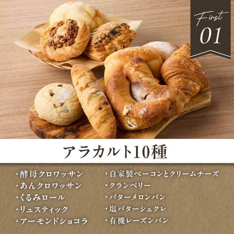 【全4回定期便】毎月違う味が楽しめる！店主厳選！パン定期便