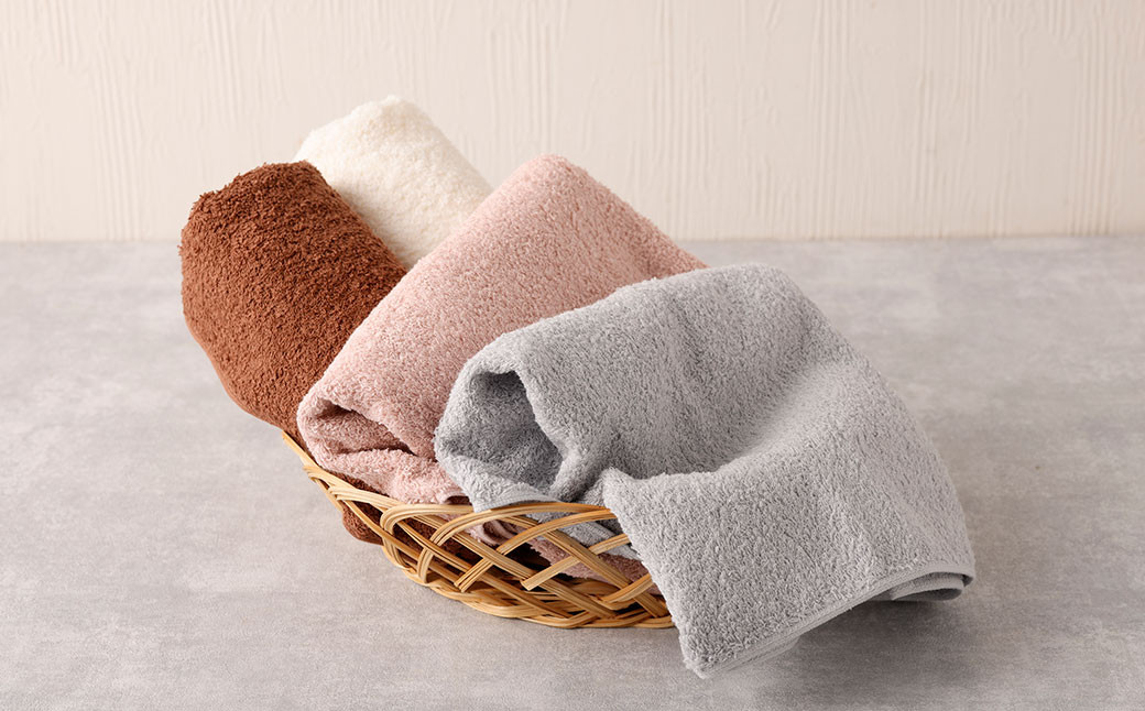 ＜選べるカラー＞ 泉州タオル ホテルスタイル タオルセット ｜ フェイスタオル 10枚 （スモーキーピンク）