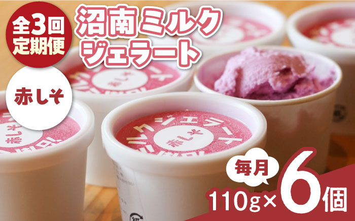 沼南ミルクジェラート 赤しそ