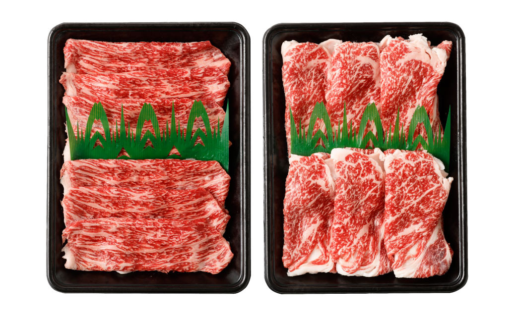 【A4・A5】 博多和牛 スライス 2種食べ比べ 肩ロース400g×5 ＆ 赤身400g×5 合計4kg