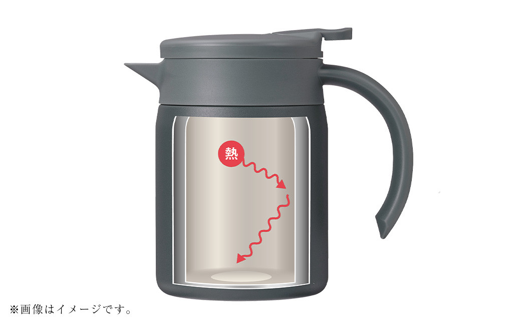 【京セラ】真空断熱卓上サーバー 600ml＜ダークグレー＞CERAMUG