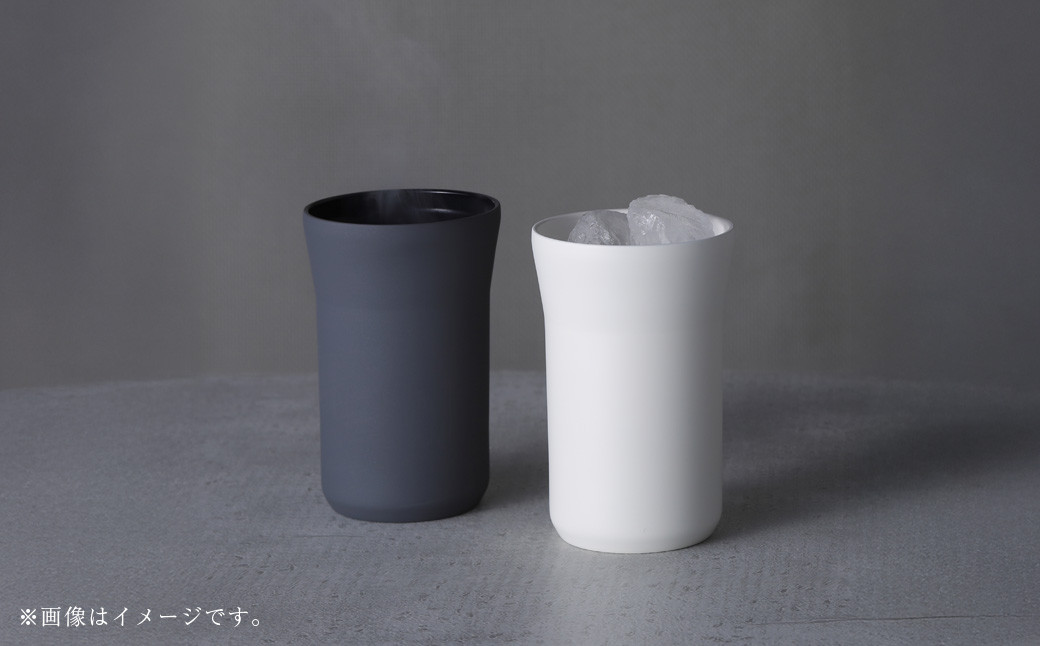【京セラ】蓋付きタンブラー 350ml <クリームホワイト2個・ダークグレー1個> 計3個セット CERAMUG