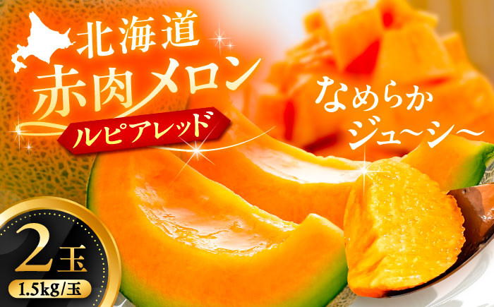  赤肉メロン 道産 北海道産 国産 産地直送 果物 フルーツ 果肉 果汁 贈答 ギフト 甘い ジューシー